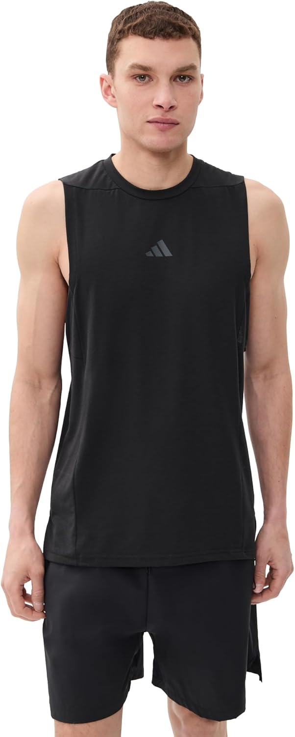 adidas Mens Designed for Training Workout Tank Top