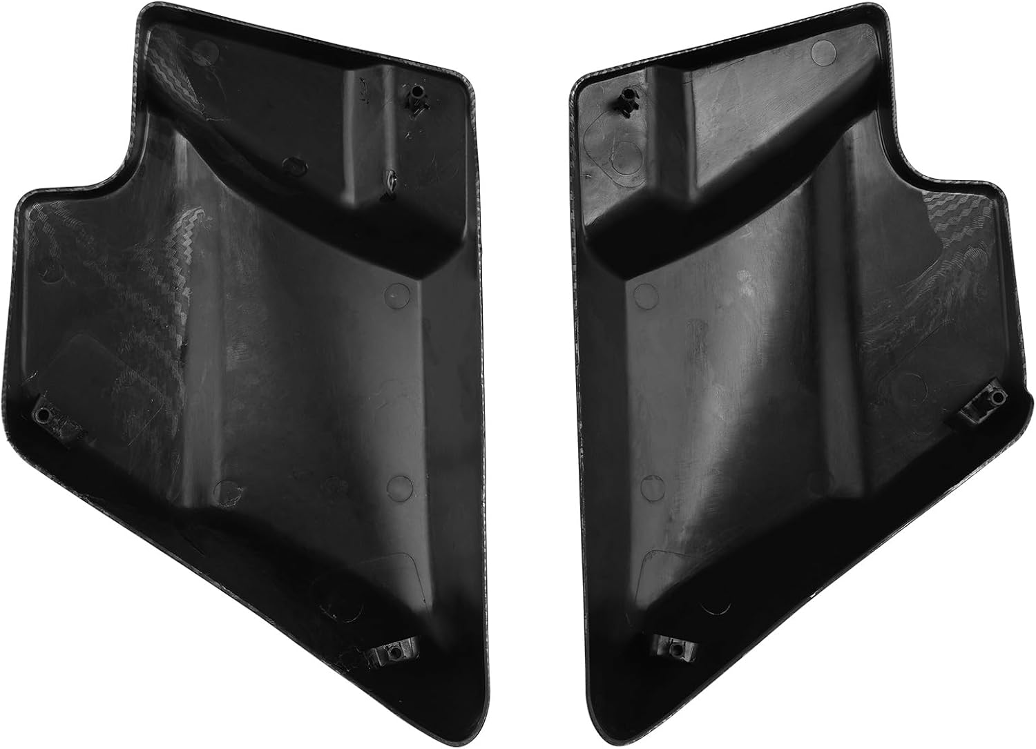 TCT-MOTORPARTS Carbon Fiber Vivid Black Side Cover Panels Fit For Harley Touring Street Glide Electra Glide 2009-2024
