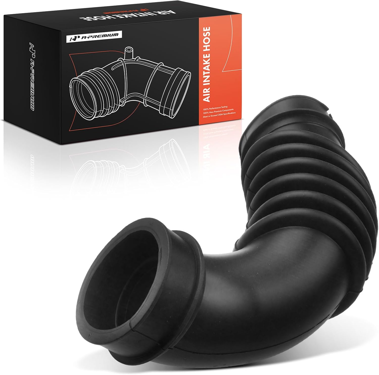 A-Premium Engine Air Intake Hose Tube [fits DOHC, 4Cyl 1.8L] Compatible with Toyota Corolla 1998 1999 2000 2001 2002, Air Cleaner To Engine, Replace# 178810D010, 17881-0D010