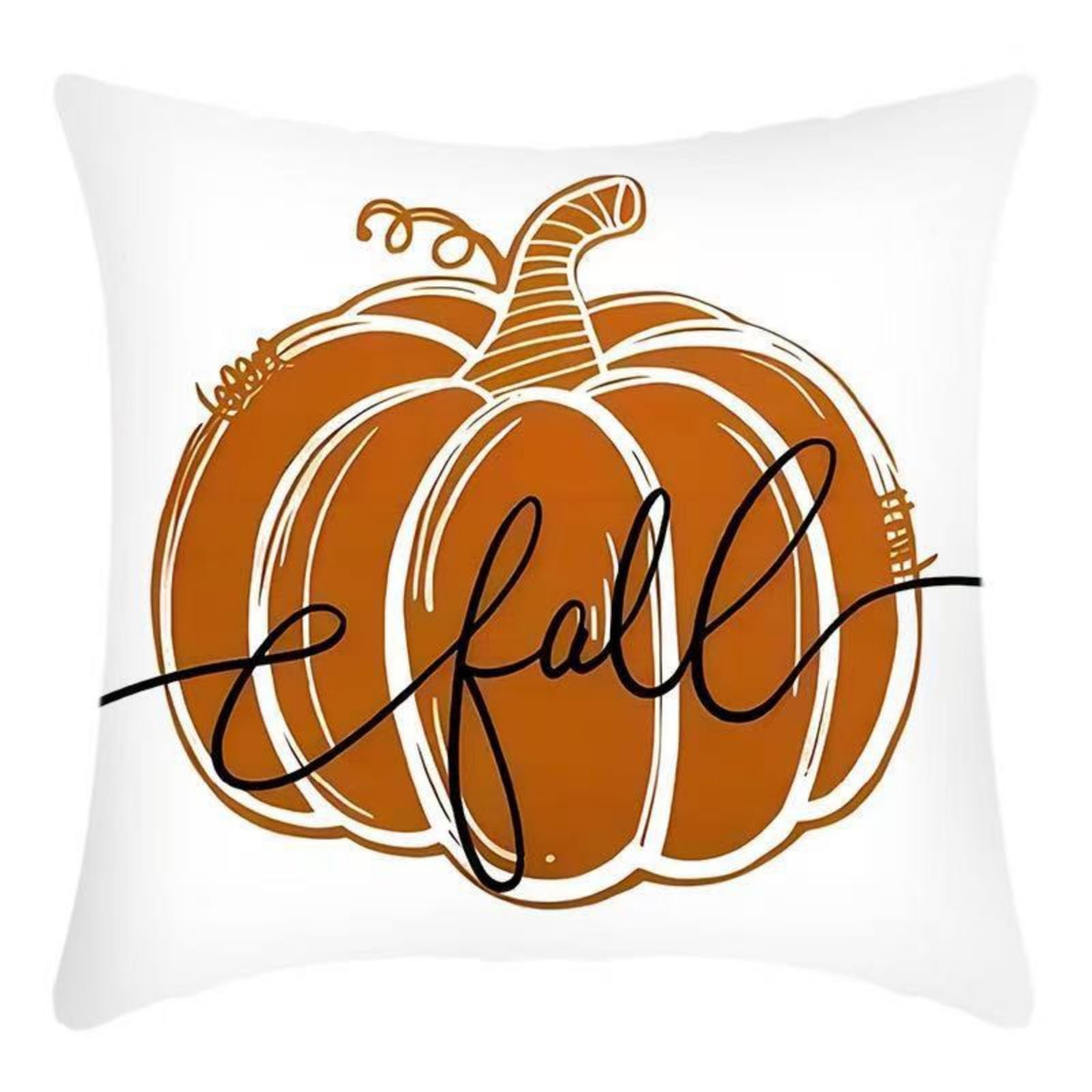 APGLSXY Decorative Fall Pumpkin Pillow Cover 45x45cm Polyester Fabric Kids Friendly Easy Maintenance Home for Thanksgiving Christmas Autumn Pumpkin Pillow Cover