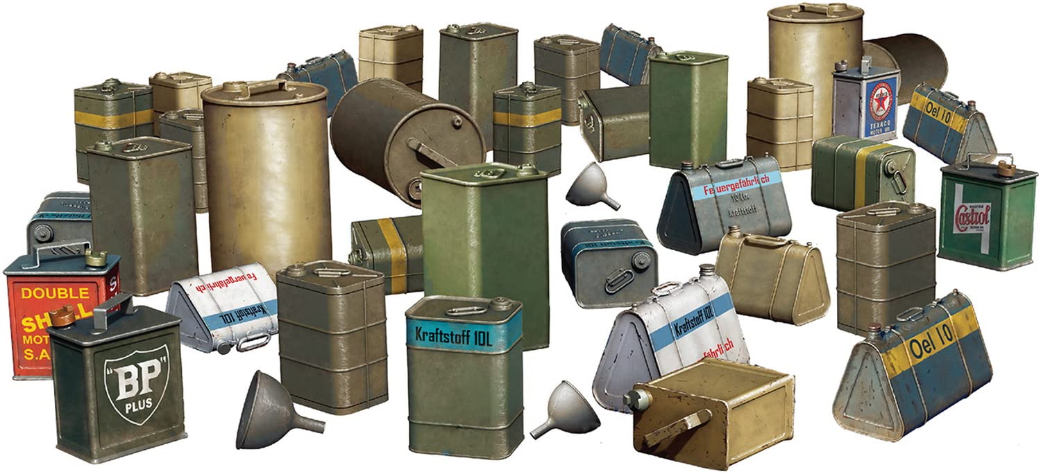 Miniart 1:48 - Oil & Petrol Cans 1930-40's