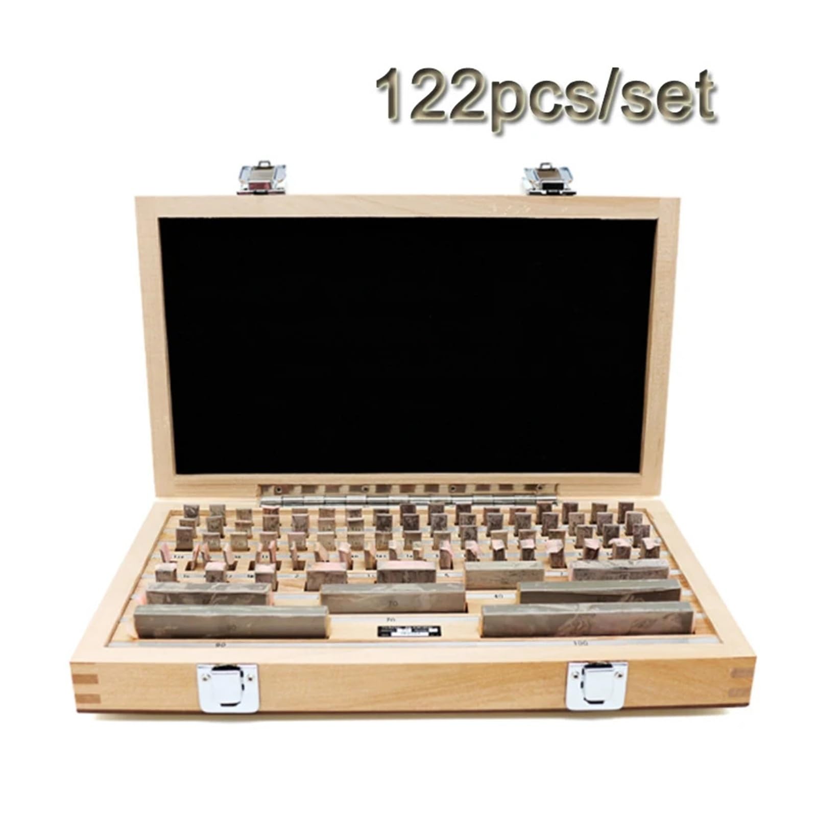 122 Teile/satz HSS Block Gauge mit Bereich 0,5-100 MM 1/0 Grade Messschieber Inspektion Gauge Messinstrumente Verschleißfest(1 Grade)