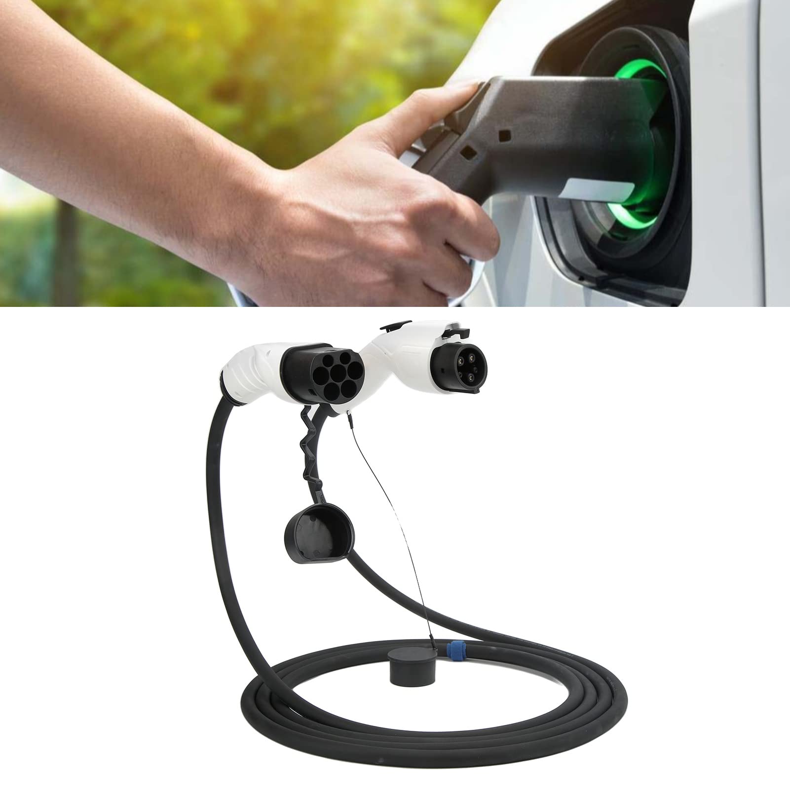 Typ Wtyczki Pojazdu Elektrycznego Zgodny z Typem 32A Kabel z Certyfikatem CE TUV o Mocy 7,2 KW, Przewód ładujący o Długości 16,4 Stopy do Pojazdów Elektrycznych J1772