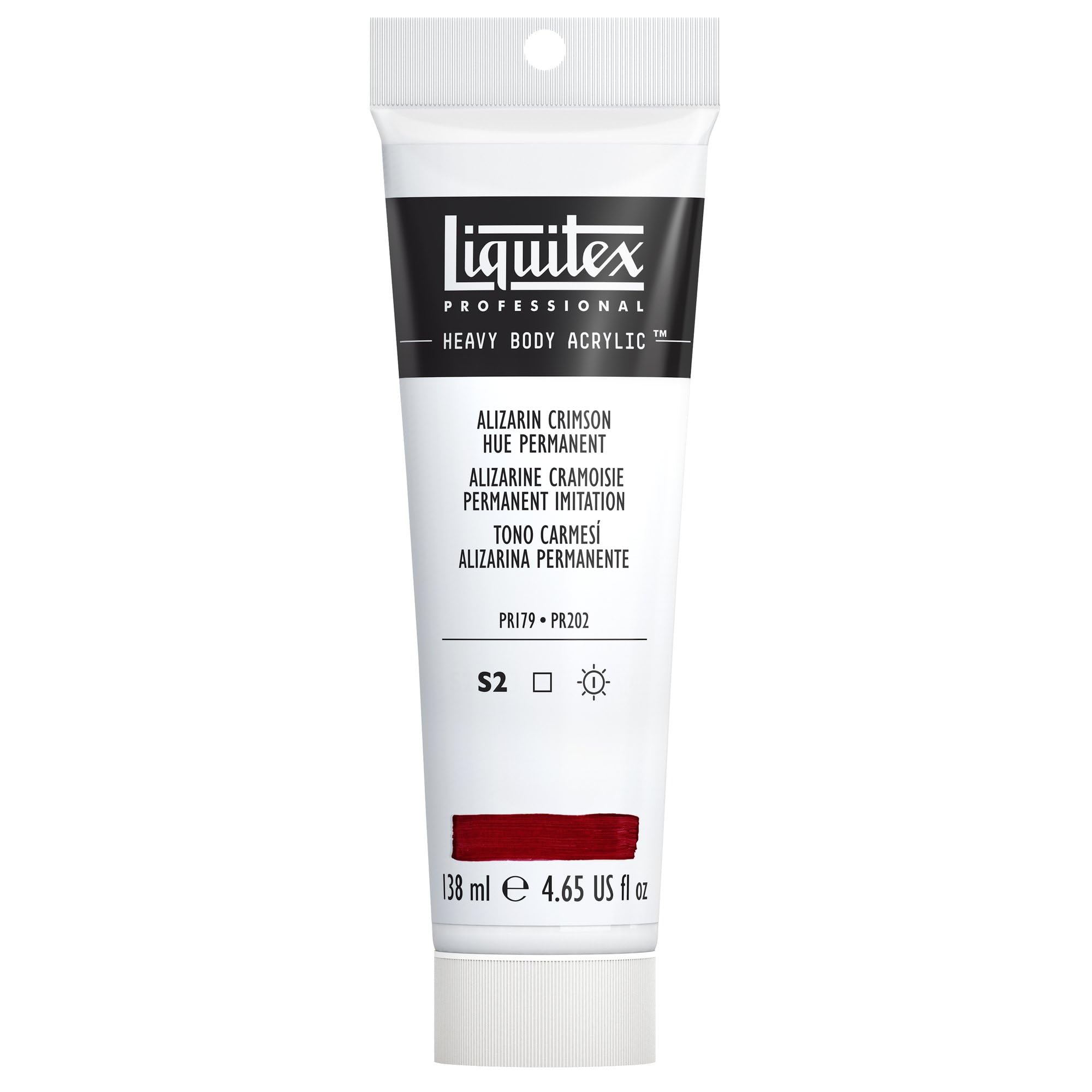Liquitex 1047116 Professional Heavy Body Acrylic Paint 138 ml tube, Alizarin Crimson Hue Permanent — image 1