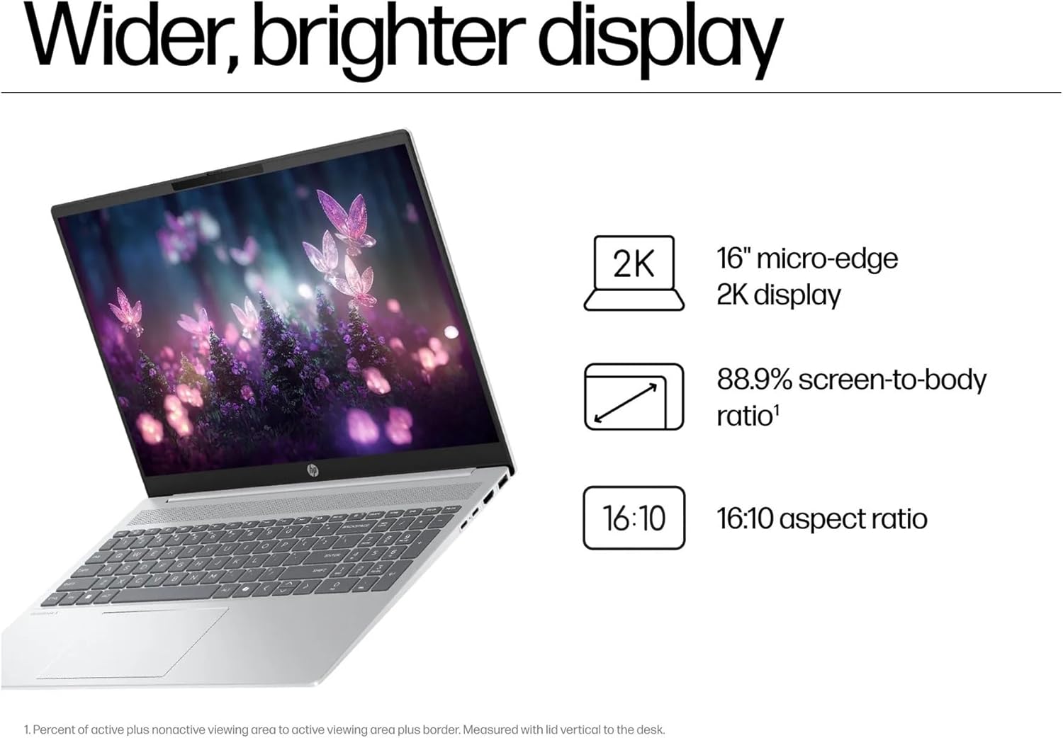 HP OmniBook 5 16" Laptop | Intel Core i5-1334U | 16 GB RAM | 512 GB SSD | Intel Iris Xe Graphics | 2K Display | Windows 11 Home | Glacier Silver Aluminum | 16-ba1004na 6178o7R7FyL. AC SL1500