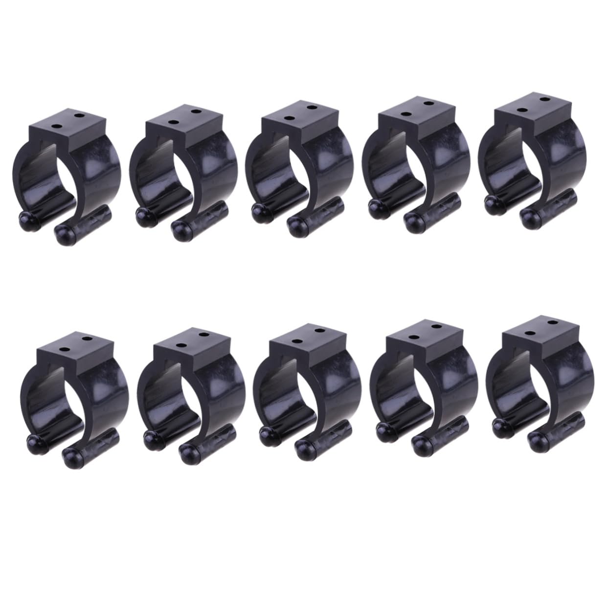 KOMBIUDA Fishing Rod Display Rack 20 Pcs Plastic Rods Storage Shelf Durable Wall Mount