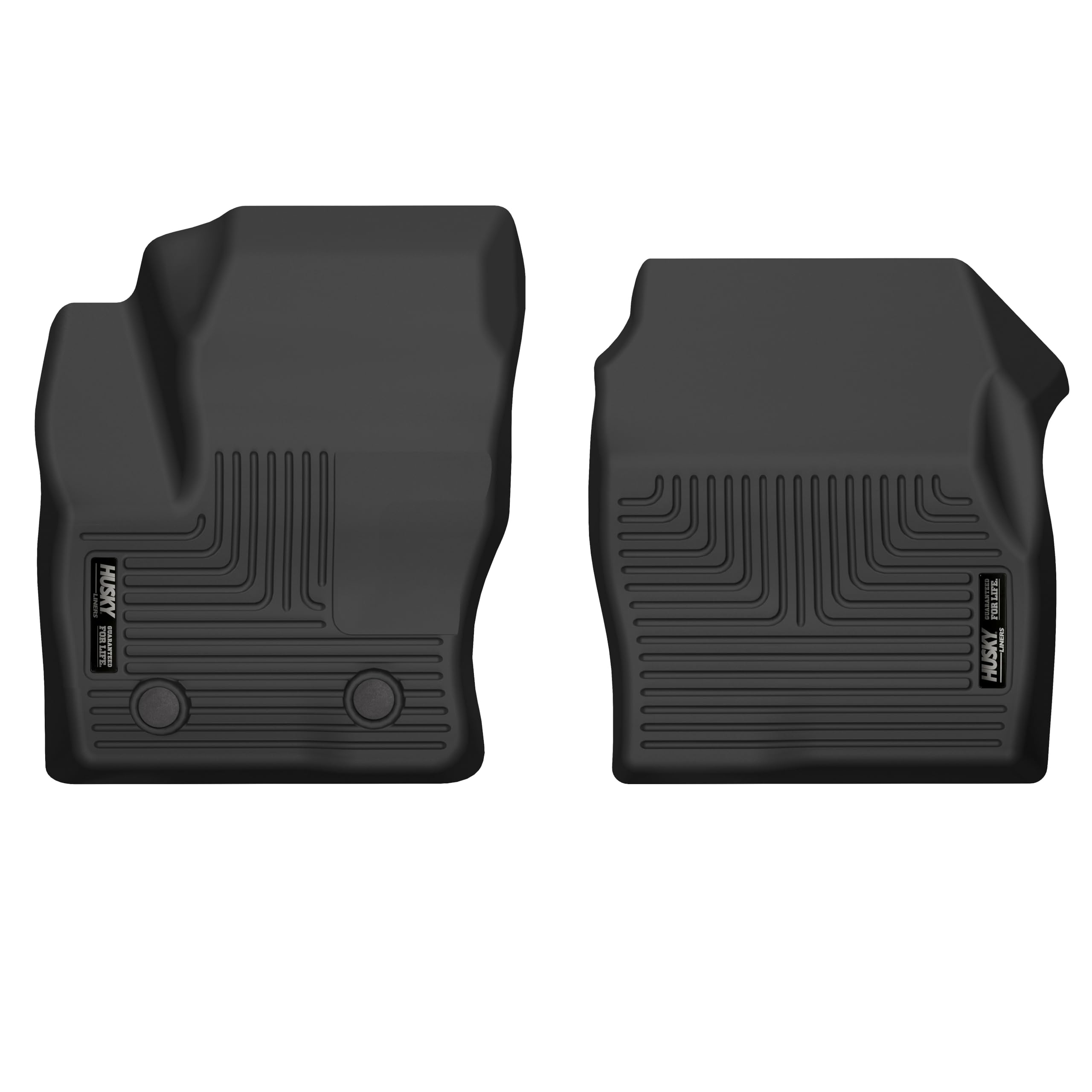 Husky Liners X-act Contour Floor Mats Fits 2020-2022 Ford Transit Connect w Vinyl Flooring Front Row 2-pc Black
