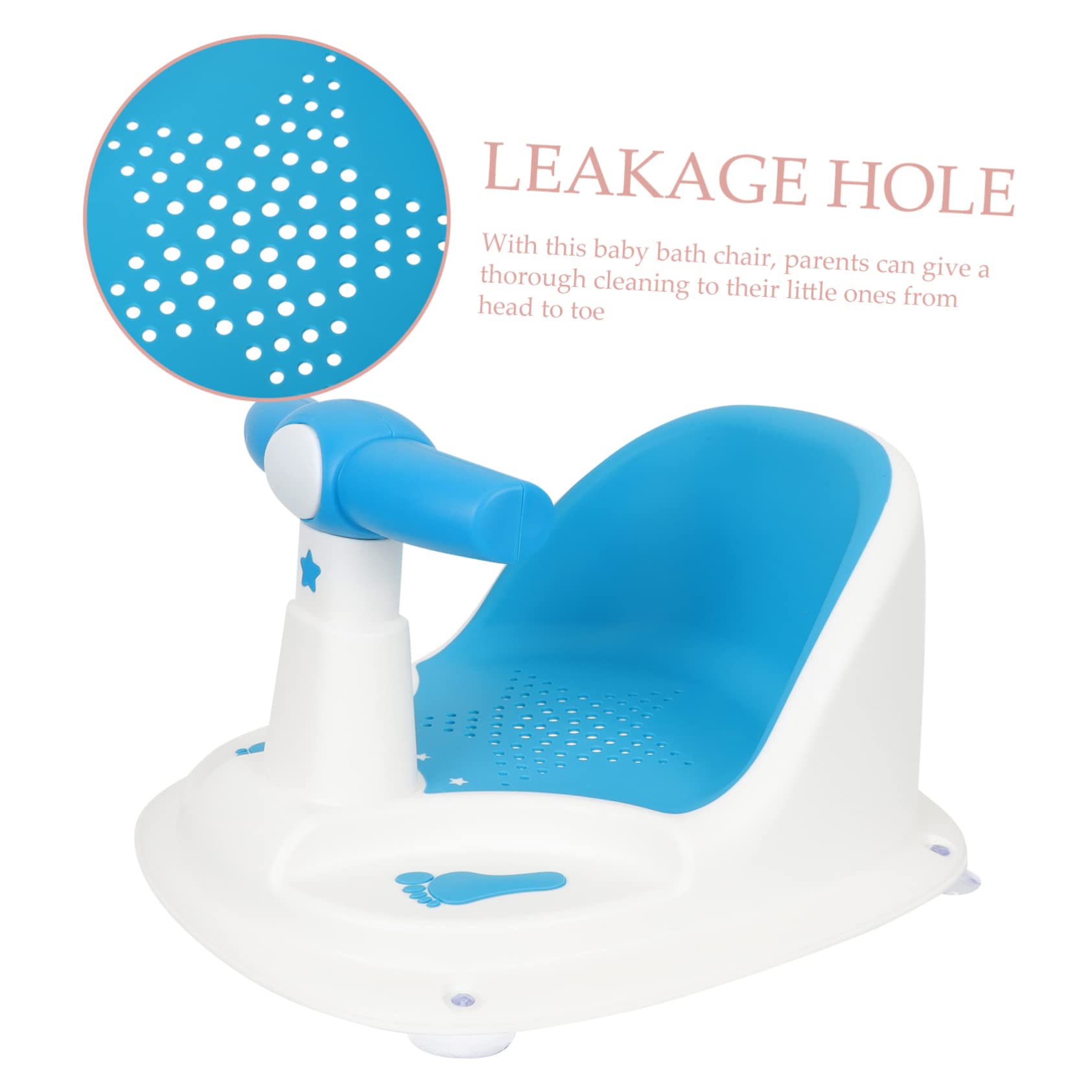 ERINGOGO Asiento de Baño para Bebés Estructura Estable y Soporte Cómodo, Fabricado en Pp y Tpe, Adecuado para Colocar a Niños Pequeños el Baño