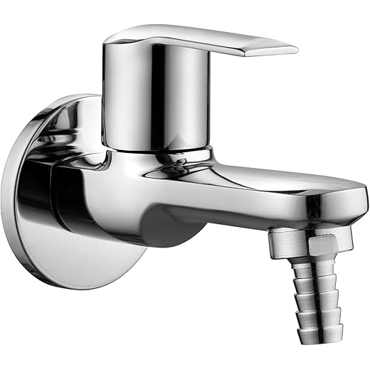 Brass Nozzle Bib Cock with Wall Flange