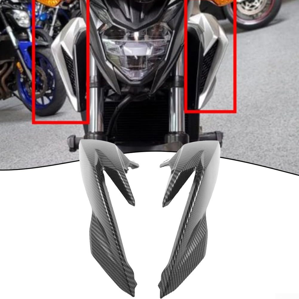 Kohlefaser Tankabdeckung Obere Verkleidung Lüftungsgitter Panel für Honda CB500F 2016-2018 ABS Kunststoff