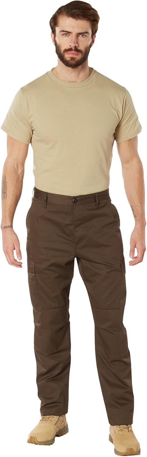 Rothco Tactical BDU Pants – Rugged Cargo Outdoor Hiking EDC Work Uniform, Brown, S - Image 8