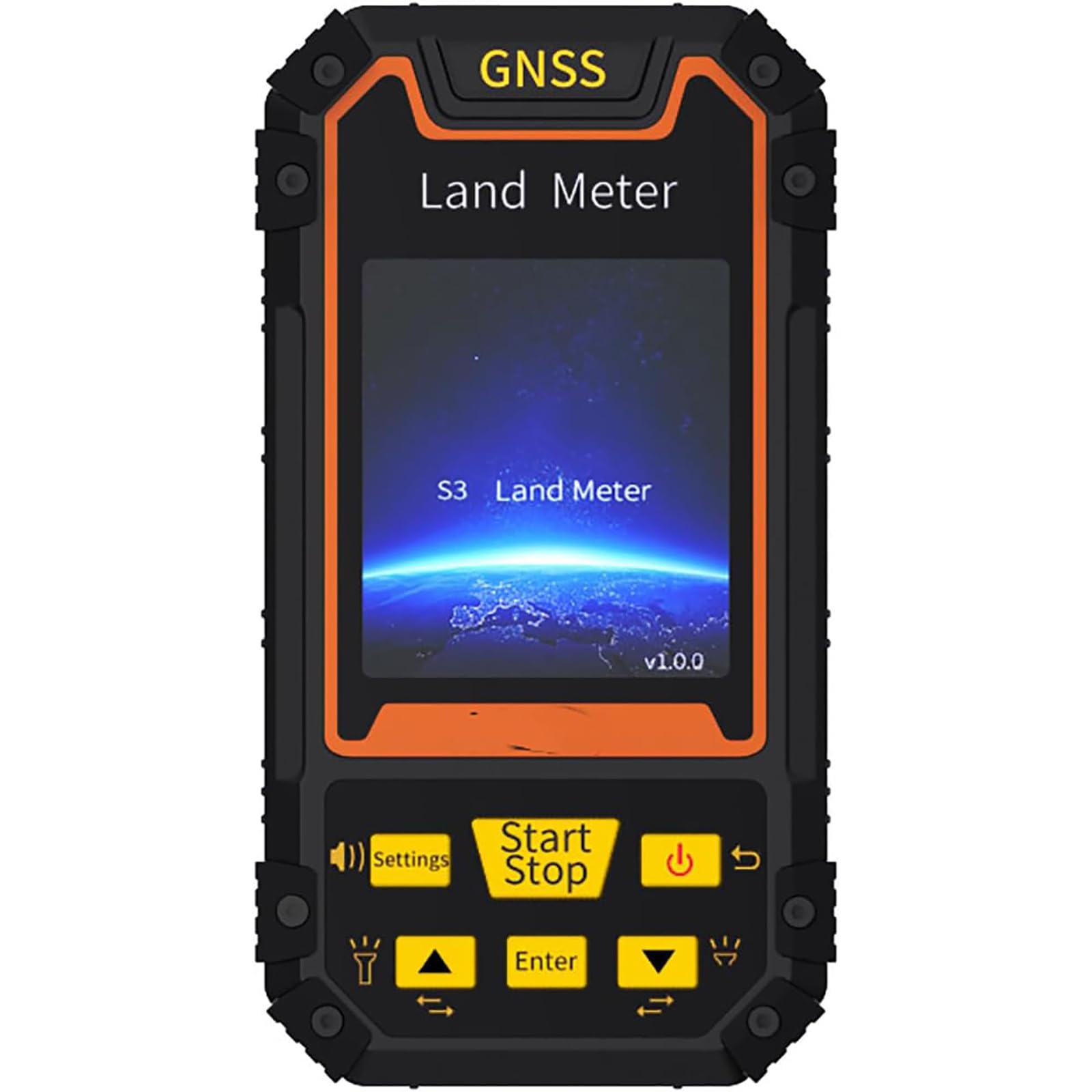 Medidor de tierra GPS de mano, equipo de encuesta de alta precisión con pantalla LCD a color para bosques, granjas, montañas, lagos, minería, medición de distancia recargable