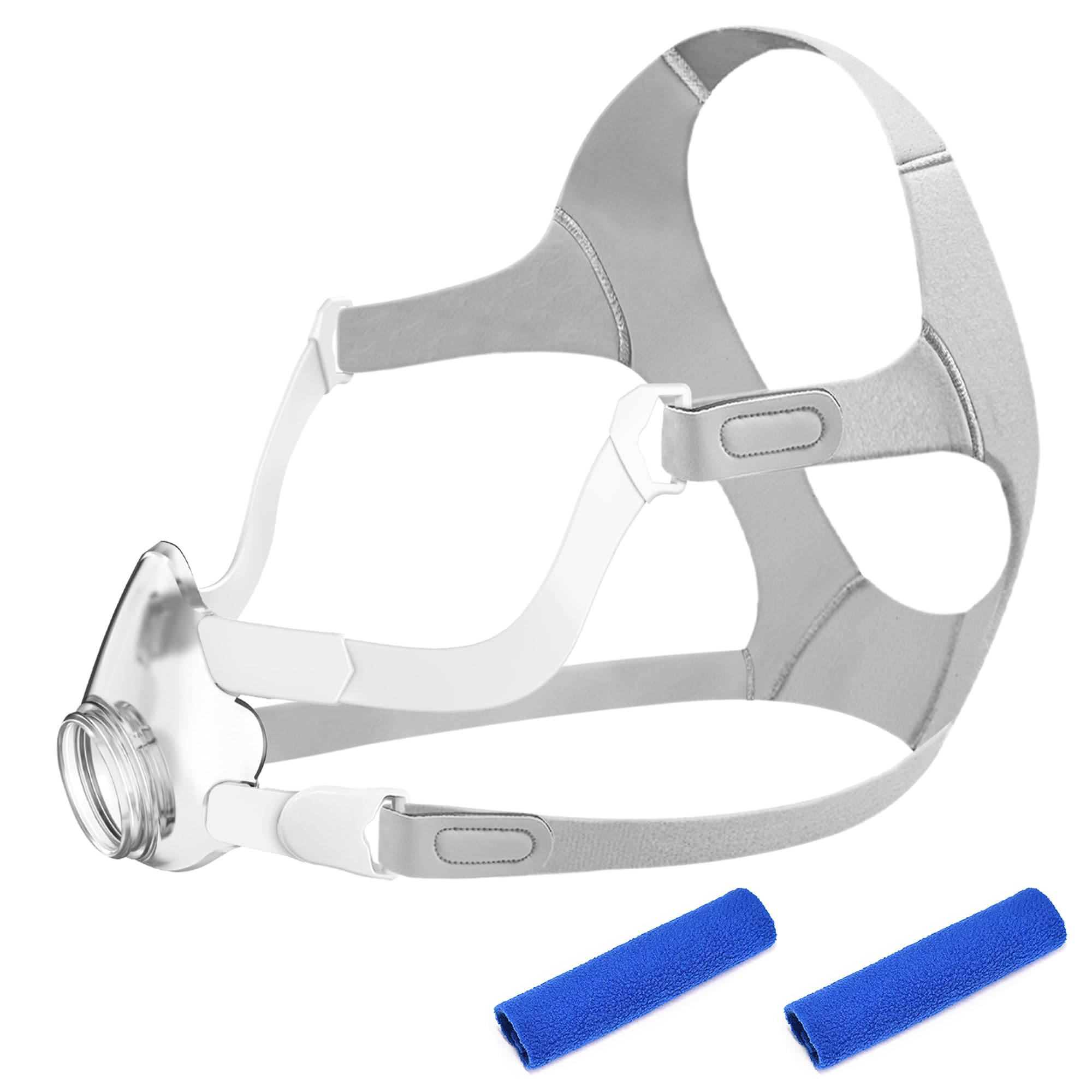 Kit de Recambio de Armazón para Airfit F20, Incluye 1 Armazón de 1 Pieza y 1 Arnés de 1 Pieza y 1 par de Clips y 2 Fundas de Correa de 2 Piezas (sin Codo), Accesorios de CPAP de BlessEase