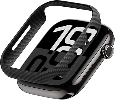 PITAKA for Apple Watch Series 1110 Case, Exquisite Minimalist Slim Apple Watch Series 1110 42mm Case, Aramid Fiber Woven, BlackGrey Twill