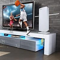 Vista 5 de ANTOP - Antena de TV para interiores y exteriores con panel de refuerzo inteligente HD con poste J (AT-800SBSJ)