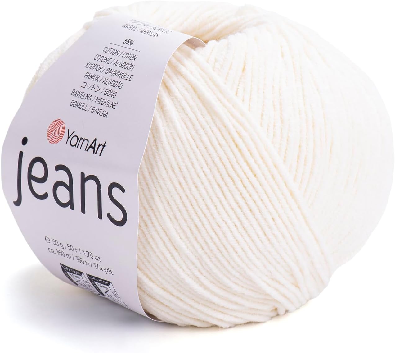 Yarnart Jeans Yarn, Amigurumi Cotton Yarn, Cotton Yarn Crocheting, Knitting Yarn, amigurumi Cotton Yarn, Turkish Yarn, 55% Cotton – 45% PAC (Poliacrylic) Color (3)
