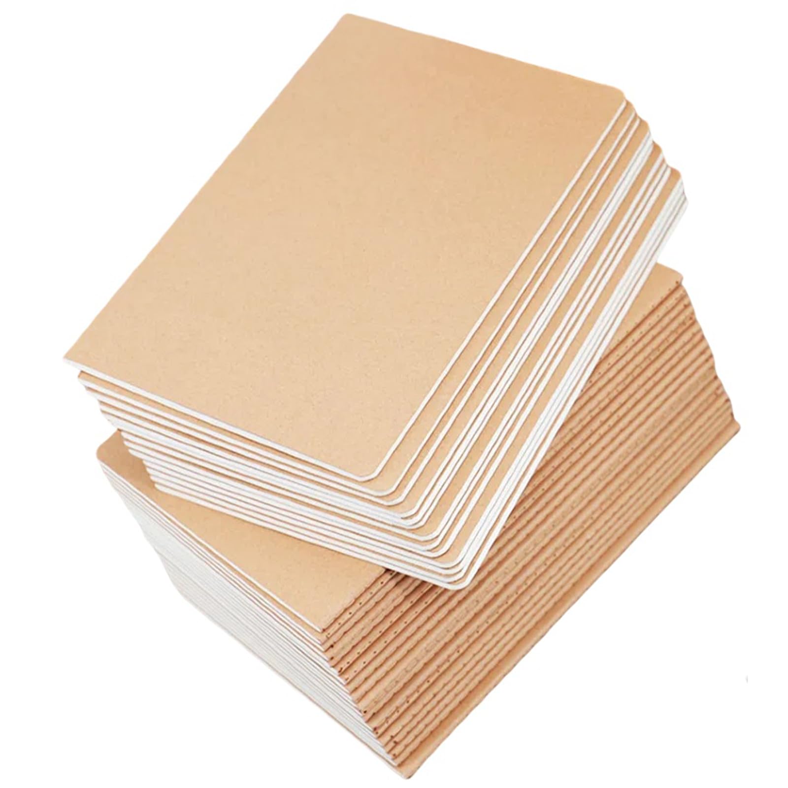 Sponsored Ad - 24 Pack A5 Kraft Notebook Journals for Writing 8.3x5.5 Inches Size College Ruled Subject Notebooks 60 Pages with Lined Paper Students and Office Notebook