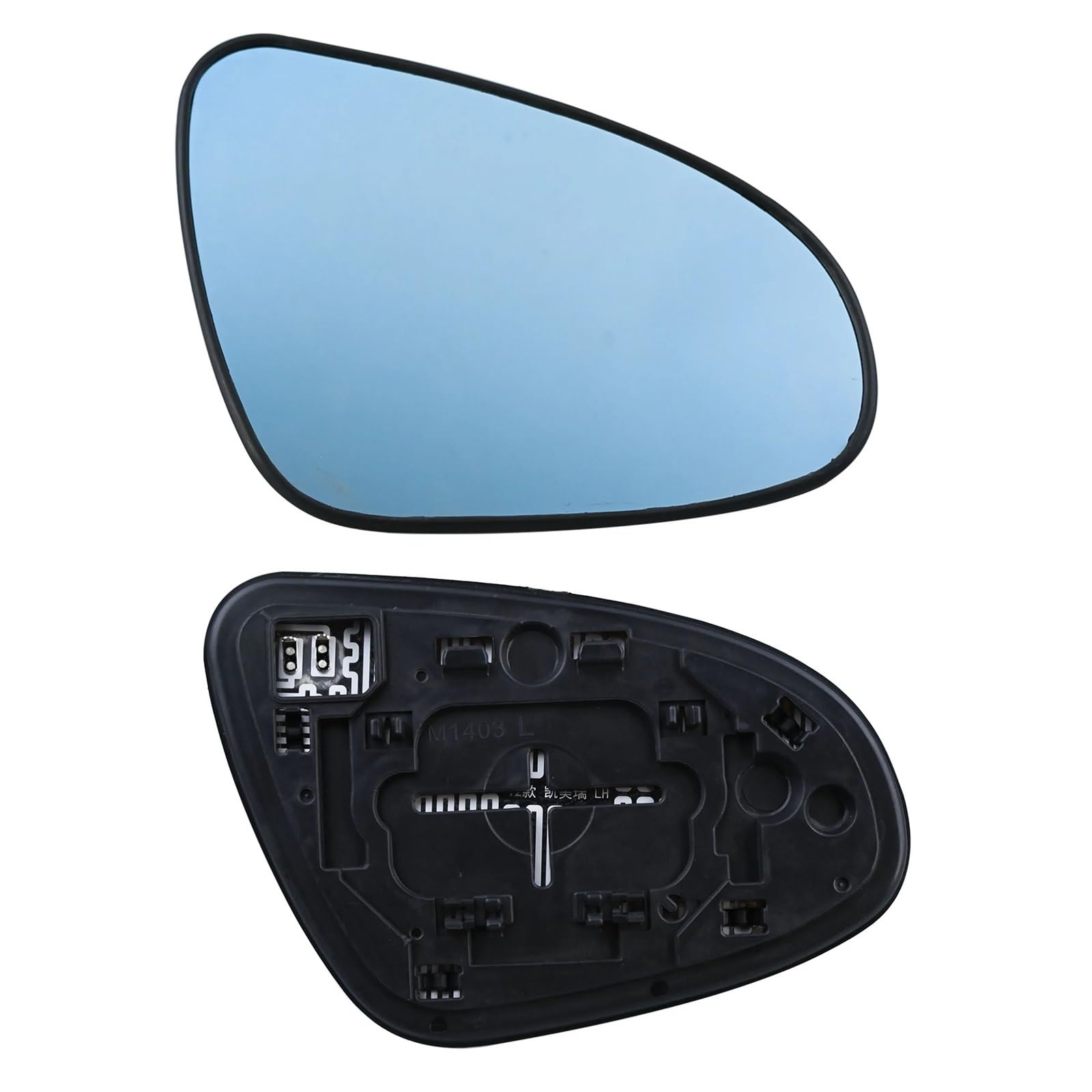 Vetro Dello Specchietto Retrovisore Per Toyota Per Corolla, specchietto laterale riscaldato blu, vetro sinistro e destro, 2014-2017 installare(Right Side)