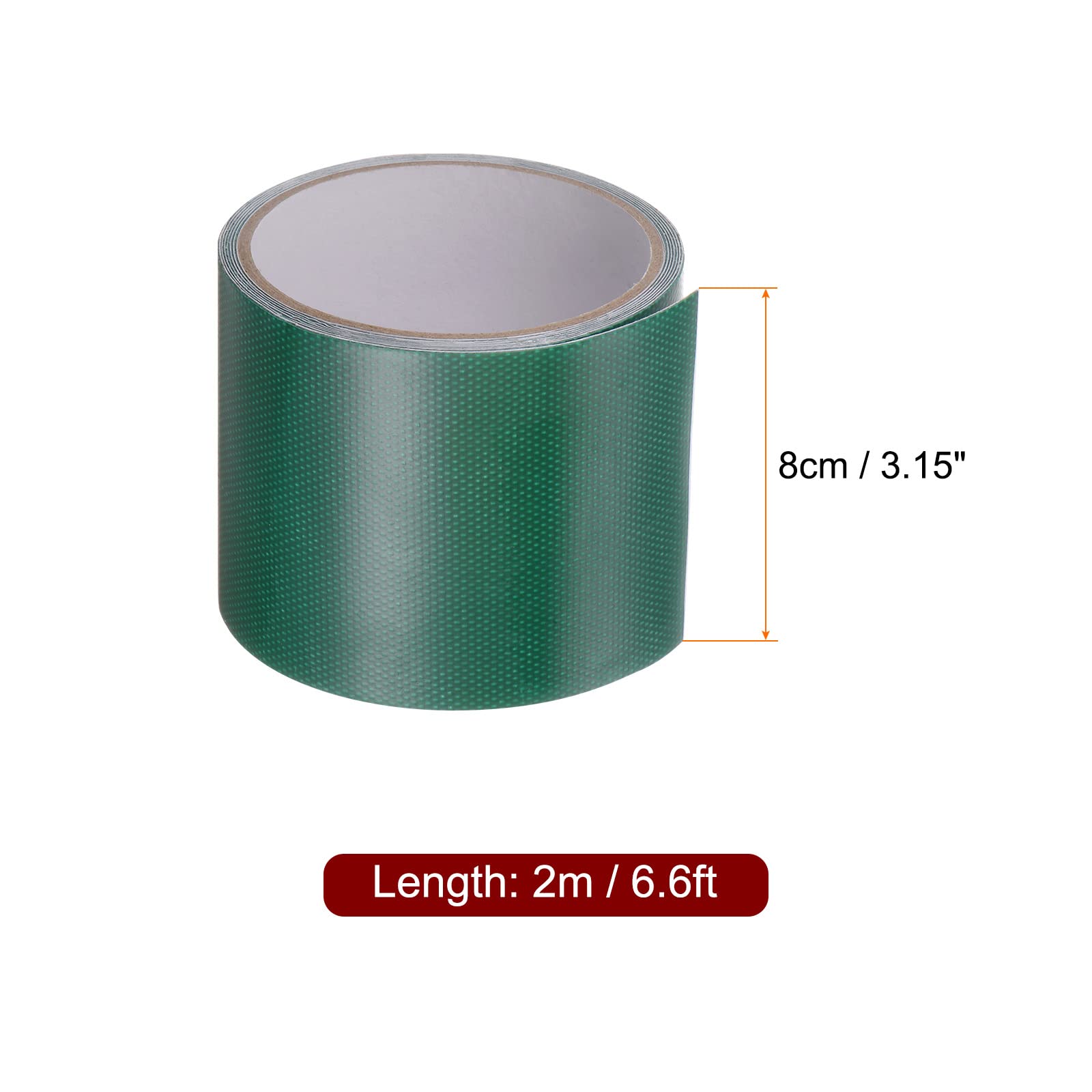 Klebeband, Planen-Reparaturband, Zelt-Reparaturband, 3 Stück, 3,15 Zoll x 6,6 Fuß, universelles wasserdichtes Markisentuch-Reparaturband for Bastelarbeiten, Heimwerker, Outdoor-Zelt, dunkelgrün