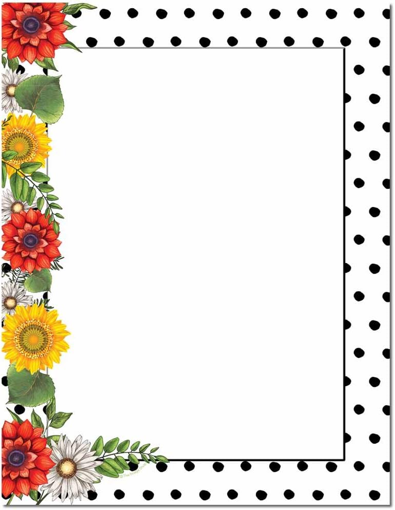 Daisy Dots Letterhead Laser & Inkjet Printer Paper, 25 pack