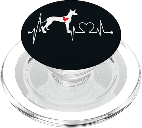 Miniatura 7 de Podenco Canario Dog Heartbeat EKG My Dogs Are My Cardio PopSockets Swappable PopGrip