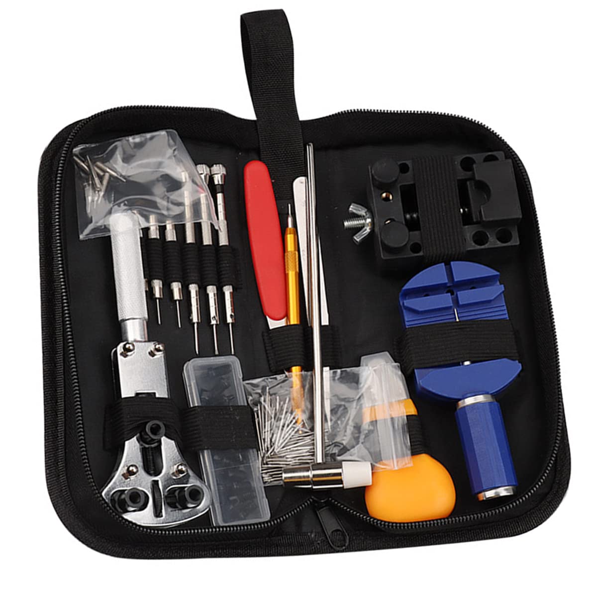 BeauentyProfessional Watch Repair Kit - 147pcs Spring Bar Tool Set for Link/Strap/Band/Battery/Pin Replacement and Adjustment - With Carrying Case