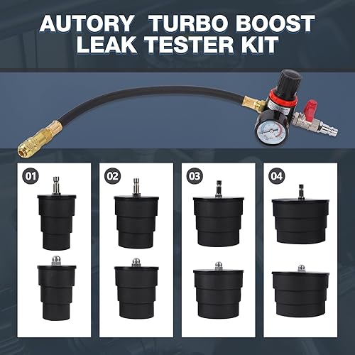 Miniatura 3 de Kit de probador de fugas de presión de aire turbocompresor, probador de fugas de presión de aire, probador de fugas Turbo Boost con 4 pares de