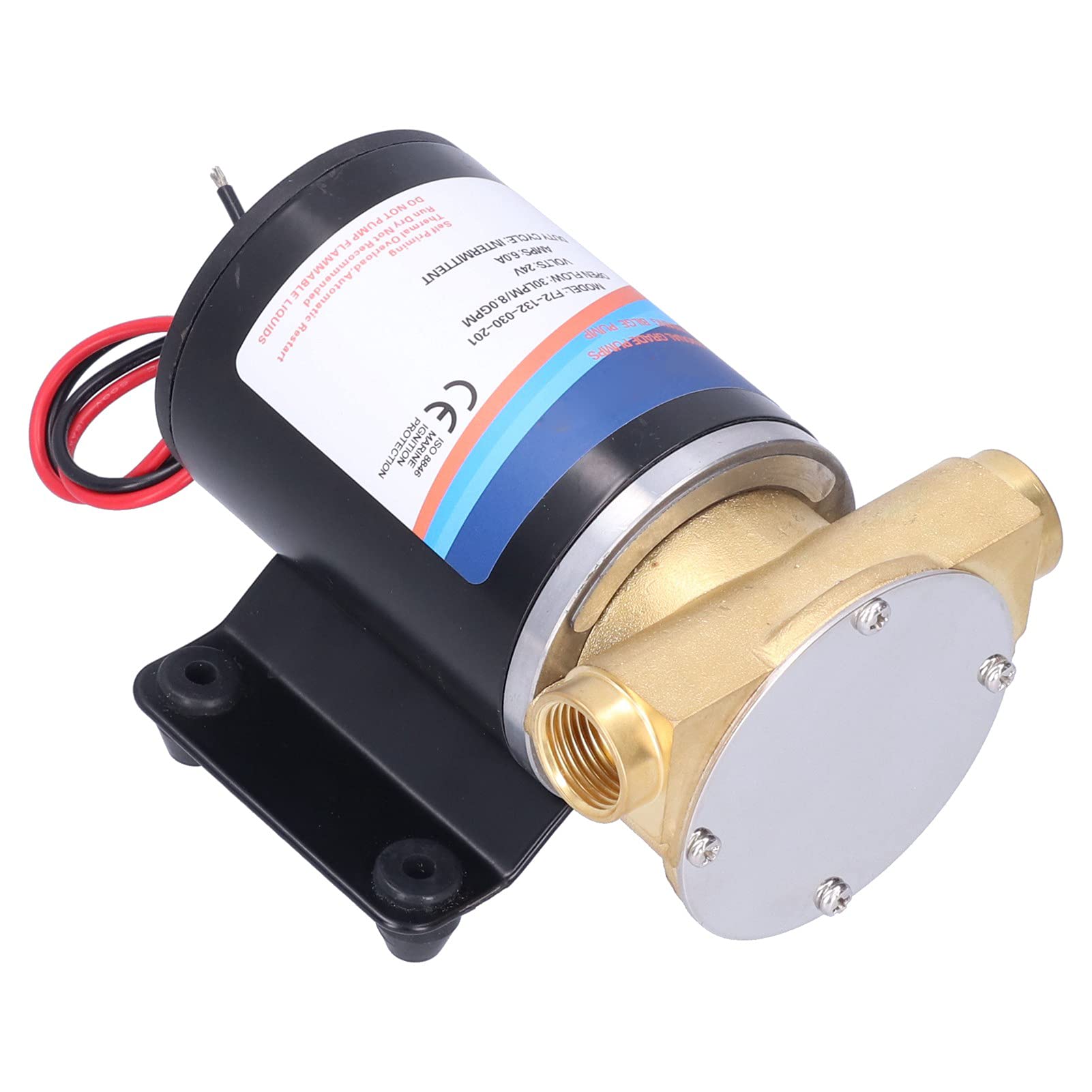 Bomba de Drenaje Bomba de Drenaje Bomba de Transferencia de Agua Portátil Automática Accesorios de Cambio de Agua de Sentina Centrífuga Autocebante 8GPM 30.0L por Minuto 3