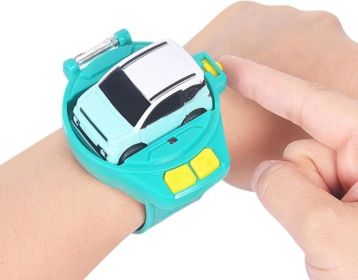 PRIME DEALS Mini Remote Control Watch Toy - Cartoon RC Racing Car Cute Watch Toy Gift for Kids, Multicolor