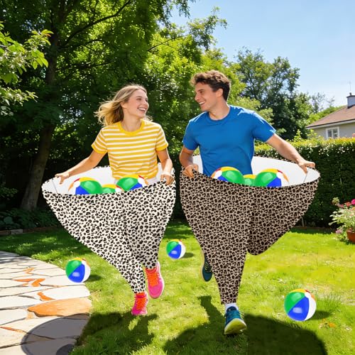 Image of Granny Pants Game, Granny Pants Outdoor Game with 4PCS Granny Pants 16 Bouncy Balls & 1 Air Pump(Random Color), Granny Pants Yard Game for Adults and Family Entertainment Group Activities