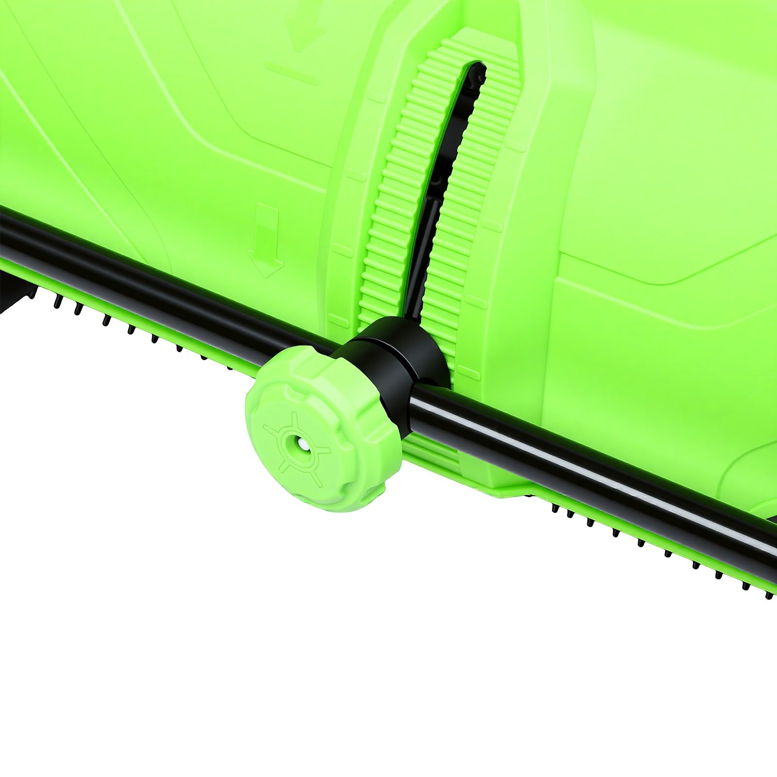 BRRNOO Barredora de Empuje para Césped con Altura de Cepillo Ajustable,