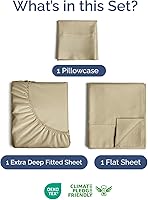 Vista 650 de Extra Deep Pocket Split King Sheets - 5 Piece Breathable & Cooling Bed Sheets - Hotel Luxury Bed Sheet Set - Soft, Wrinkle Free & Comfy - Easily