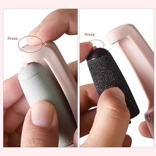 Miniatura 3 de Cabezal de repuesto, 10 piezas de repuesto eléctrico de repuesto para lima de pie, cabezal de rodillo grueso y fino accesorio para el cuidado del