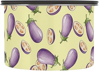 Emelivor Food Storage Containers with Lids Eggplant Fruit Yellow tag1 for tag2,500ML