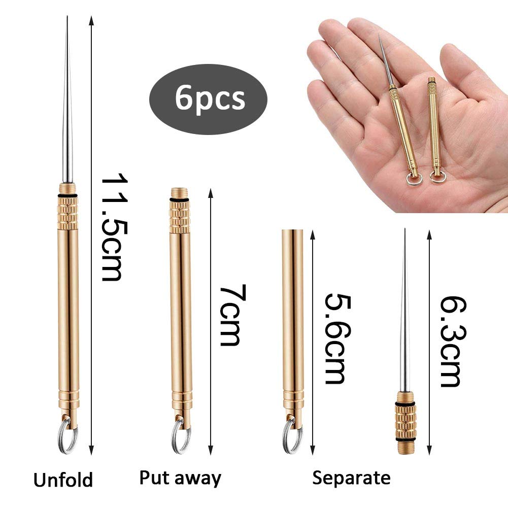 4 Pièces Cure-Dents En Titane, Portable Toothpick,Léger Réutilisable