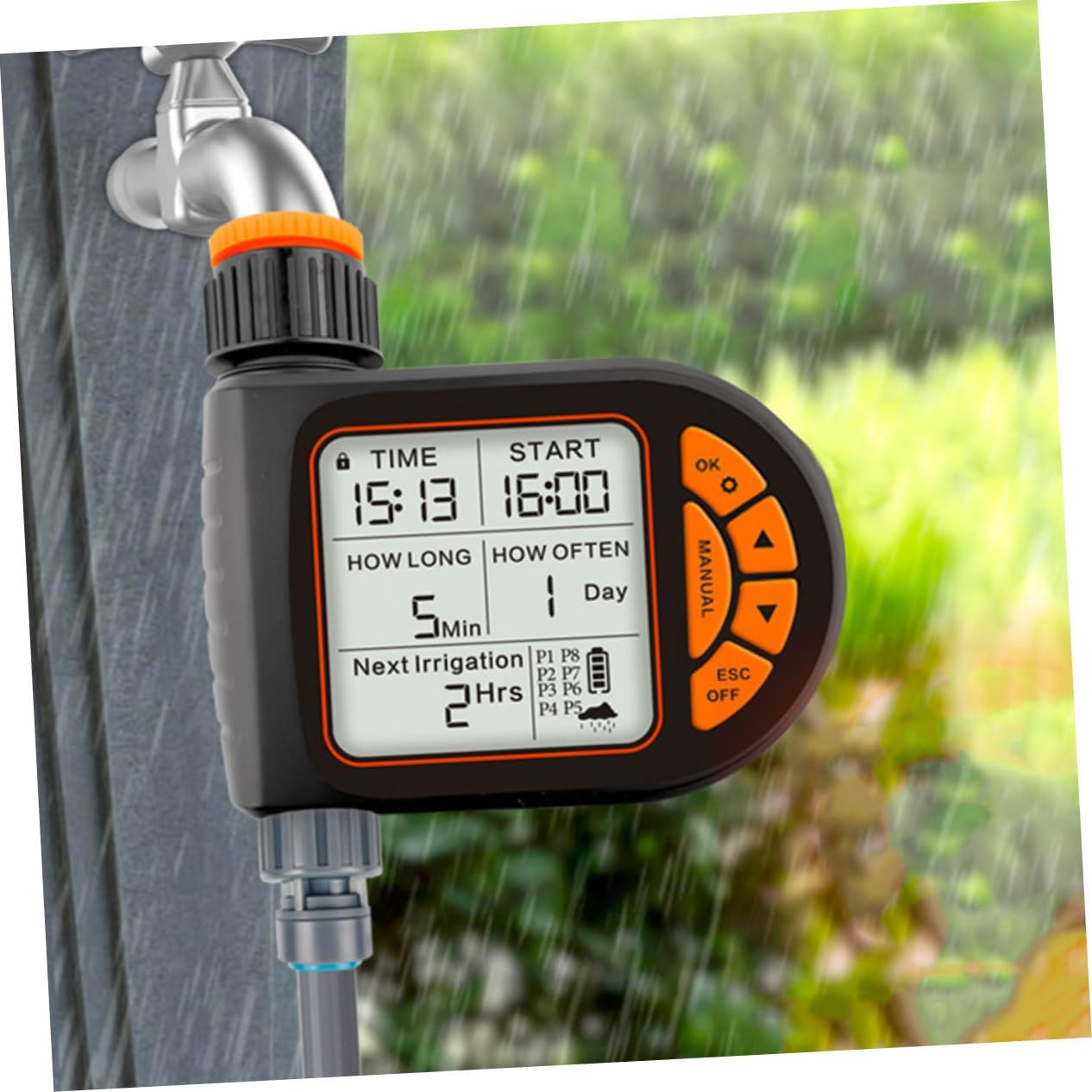 Hemoton Automatic Watering Timer for Garden and Lawn Digital Hose Timer Accurate Control Durable Design and Water Conservation Features