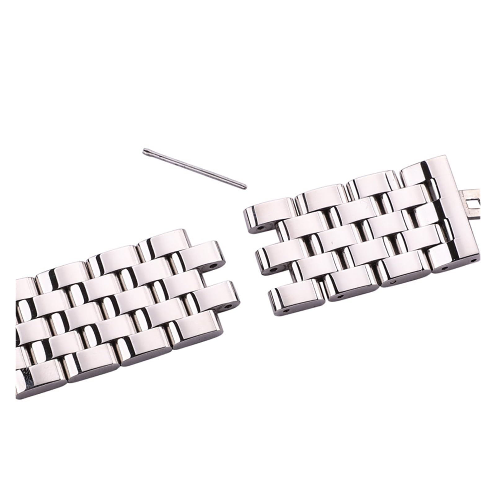XILLHC Solidne Metalowe Paski Do Zegarków Pasek Do Zegarków Z Polerowanej Stali Nierdzewnej 316l