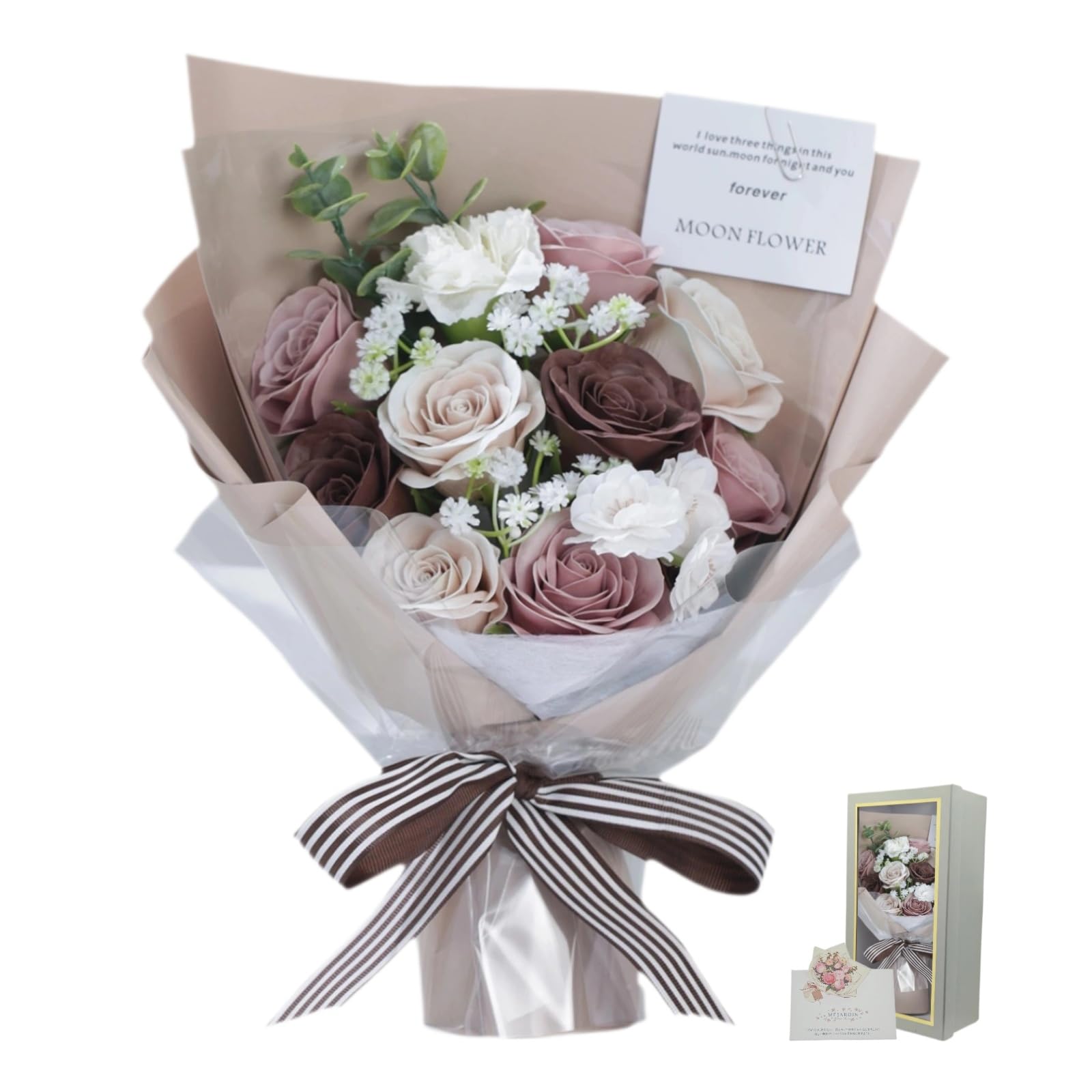 Amazon｜MEJARDIN 人気 ソープフラワー 花束 ブーケ ギフト バラ 造花