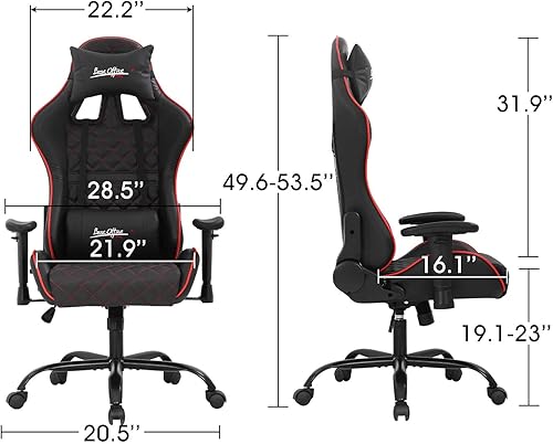 Miniatura 7 de Silla de juegos para adultos silla de carreras de PC silla de gamer silla de juegos silla reclinable económica silla de escritorio ergonómica con