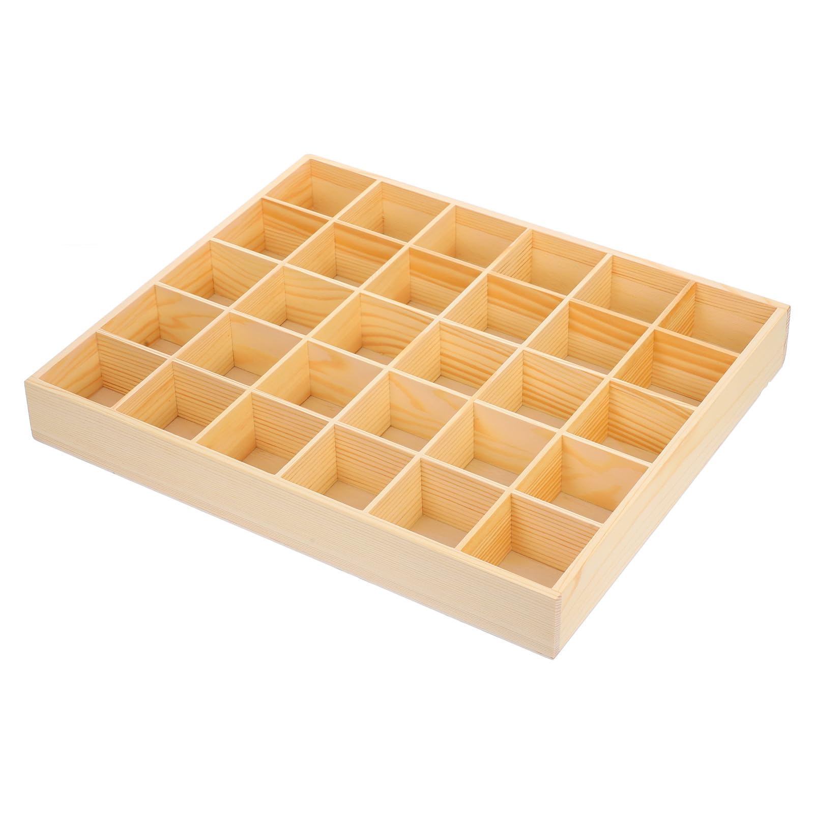 Plateau empilable ERINGOGO en bois à 30 compartiments sans couvercle