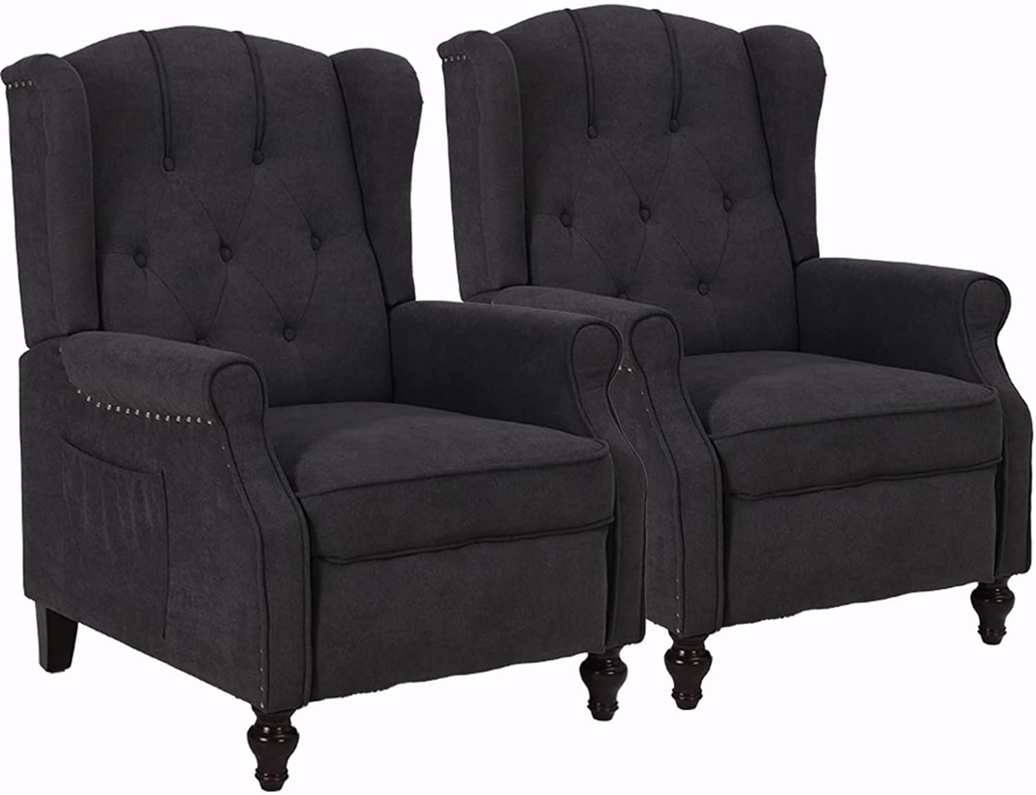 Buy BINGTOO Recliner Chair with Massage and Heat 2 Chairs Set Accent