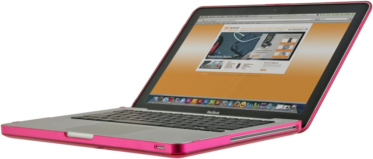 Speck Products MB13AU-SEE-PNK 13-Inch Aluminum Unibody/Black Keyboard See Thru Case for MacBook (Pink)