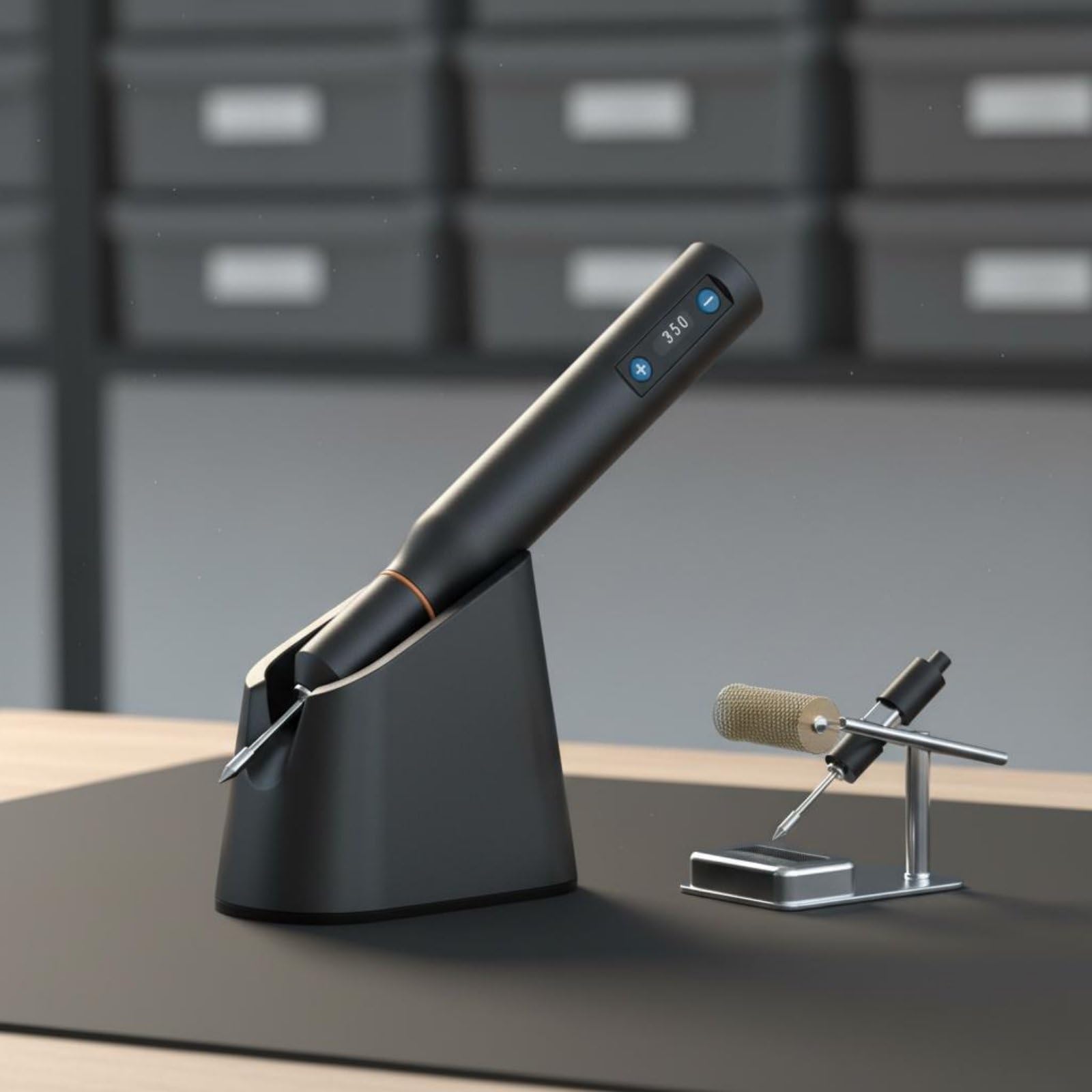 Soldador Portátil Bolígrafo Inalámbrico con Núcleo de de 100 a 420 Grados Pantalla OLED y Recarga USB C Material de Hierro Adecuado para Mantenimiento Electrónico Hobby Estudio