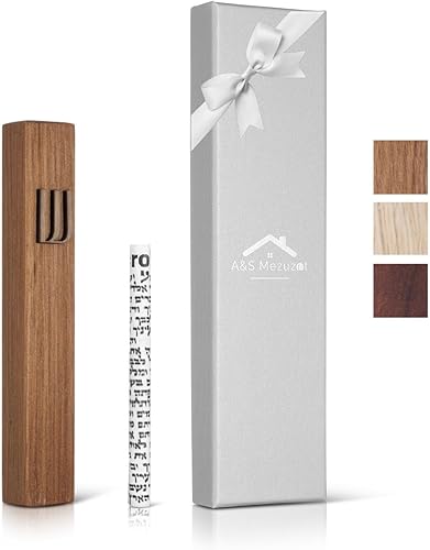 Miniatura 2 de A&S Mezuzot Mezuzah - Funda en diseño de pared occidental, impermeable, para puerta de Judaica para bendición del hogar (ladrillo blanco, 7 pulgadas)