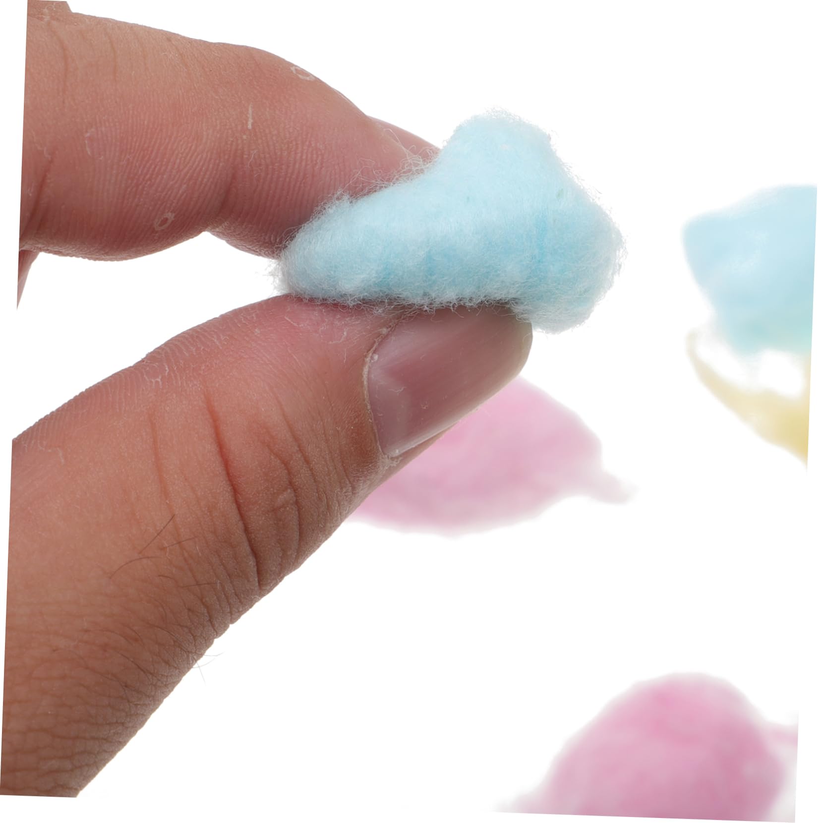 Homoyoyo Bunte Wattebällchen aus Baumwolle Leichte und Einfach zu Verwendende Wattebäusche zur Gesichtsreinigung und Make Up Entfernen für Babys und Haustiere