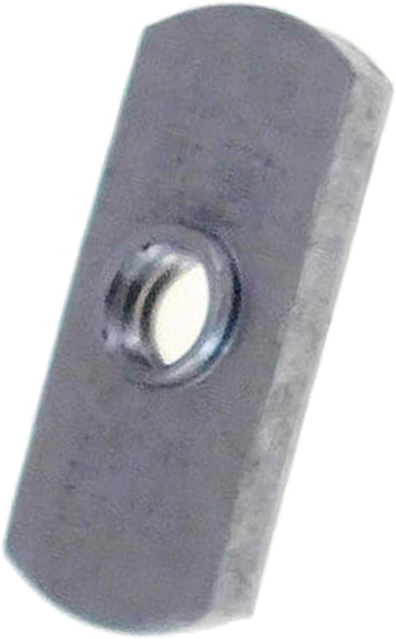 10 Pack M6 X 1.0-6H Spot Weld Nuts - Double Tab - Center Hole Design Spot Weld Nut - Low-Carbon Steel (10)