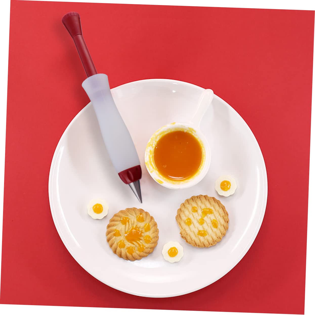 IMIKEYA 2stücke Baking Tool Silikon Stift Für Schokolade Und Marmelade Kreatives Backen Für Torten Und Gebäck Leicht Und Tragbar Für Zuhause Und Bäckereien