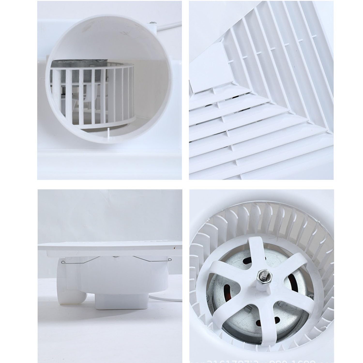 Baño Ventilador de Escape Reemplazar Ventilador de Techo ventilado Súper silencioso Plaza Difusor de Aire del Techo,Shunt Ventilador de Escape Portada, 12inch