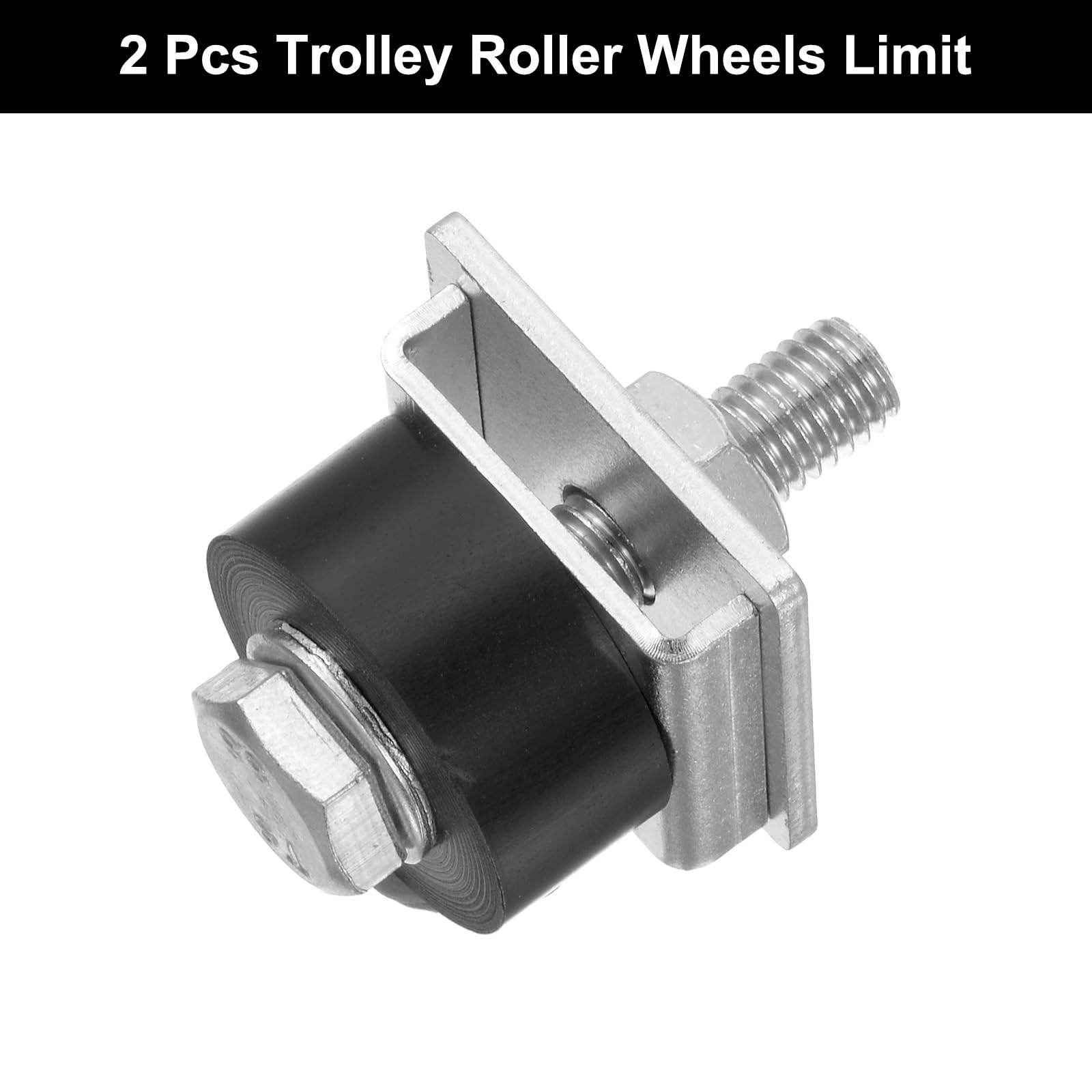 QUARKZMAN 2pz Carrello Rulli Ruote Limite Stabile Carrello Montaggio Posizionamento Carrello Tappo per 1-5/8" Ampio e Tutti 1-5/8" o Più Alto Montante Canale