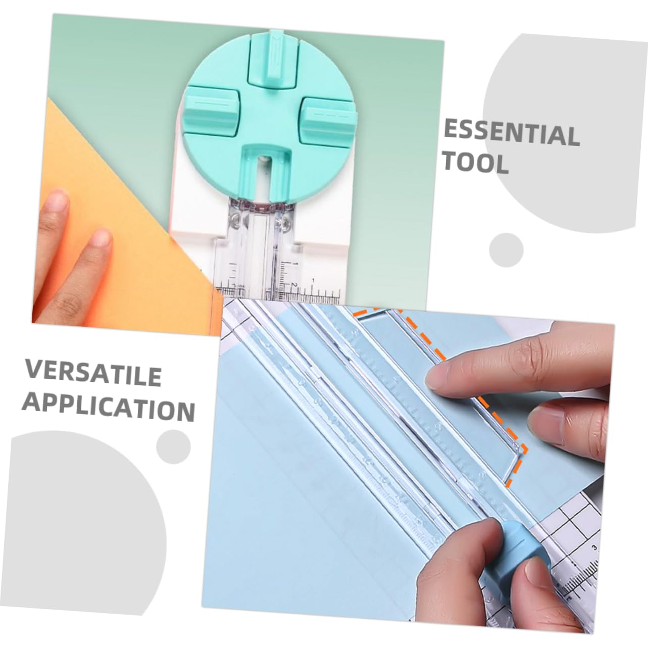 jojofuny 2piezas Cortadora De Papel Unidades Portátil Para Manualidades Cortar Tarjetas Álbumes De Recortes Papel De Obsequio y Cartulina